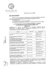 Resolución n°2221 del Consejo Directivo del día 25 de julio de 2019.