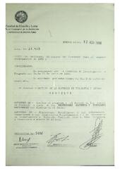 Libro de Resoluciones del Consejo Directivo de agosto a septiembre de 1996. (Res. 2838-3036).