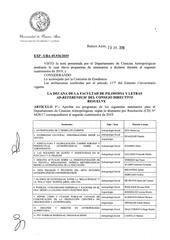 Resolución n°2249 del Consejo Directivo del día 29 de julio de 2019.