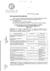 Resolución n°2252 del Consejo Directivo del día 29 de julio de 2019.
