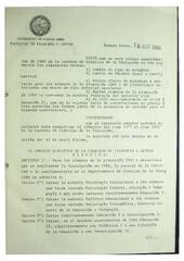 Resolución n°5 del Consejo Directivo del día 15 de abril de 1986