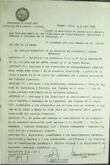 Resolución n°8 del Consejo Directivo del día 22 de abril de 1986