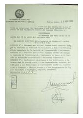 Resolución n°18 del Consejo Directivo del día 29 de abril de 1986.