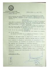 Resolución n°40 del Consejo Directivo del día 27 de mayo de 1986.