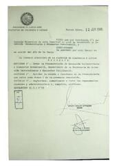 Resolución n°59 del Consejo Directivo del día 12 de junio de 1986.