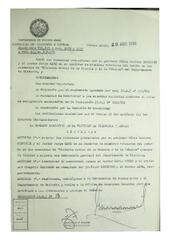 Resolución n°13 del Consejo Directivo del día 29 de abril de 1986.