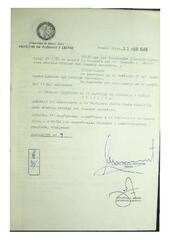 Resolución n°9 del Consejo Directivo del día 22 de abril de 1986