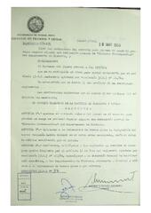 Resolución n°27 del Consejo Directivo del día 19 de mayo de 1986.